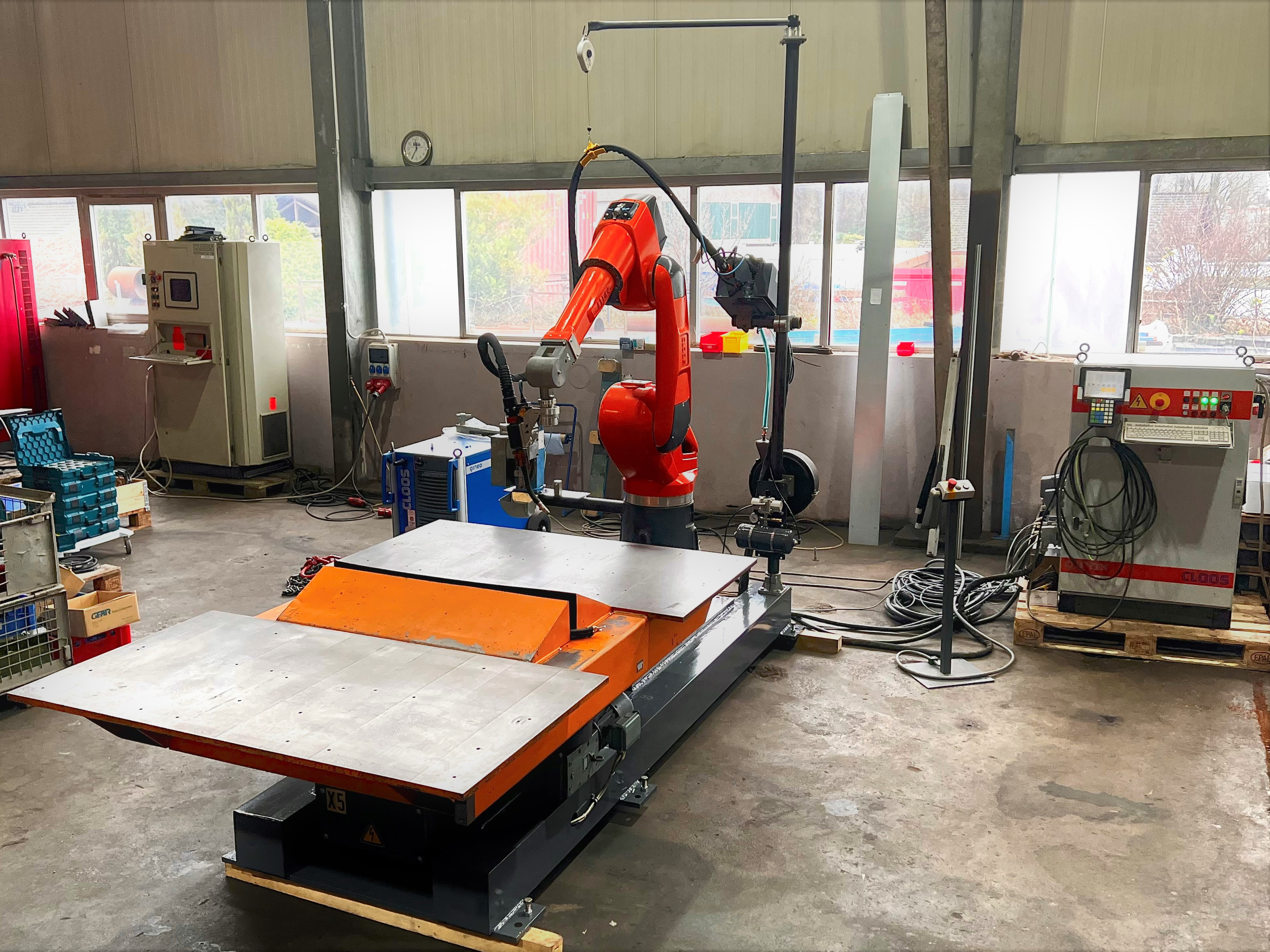 Romat 350 mit Werkstueckpositionierer  HWR 5000 N